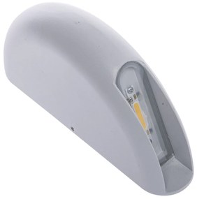 Exteriérové nástenné LED svietidlo Wall, 1x LED 3w, biela