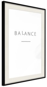 Artgeist Plagát - Balance [Poster] Veľkosť: 40x60, Verzia: Zlatý rám