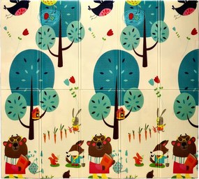 CH Detská obojstranná podložka Stromy 180x200