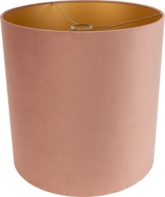 Zamatové tienidlo ružové 40/40/40 so zlatým interiérom