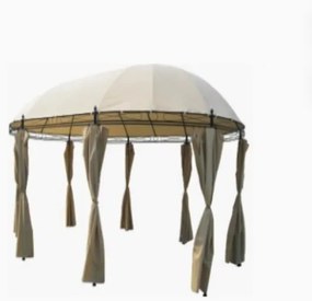 Záhradný altánok pavilón DEU Monaco 530cm x 350cm béžová