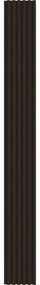 Mexen Lam-F, akustické stenové lamely 275 × 30 cm, plstený podklad 8 mm, technická dyha, eben hnedý, S105-275307-3015-022