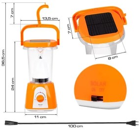 LED solárna nabíjacia lampa s powerbankou LED/230V 710 lm 1600 mAh