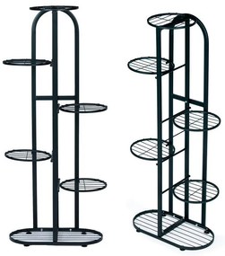 Vysoký 6-poschodový stojan na kvety z ocele