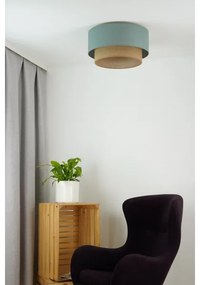 Duolla - Stropné svietidlo BOHO 1xE27/15W/230V pr. 45 cm zelená/hnedá
