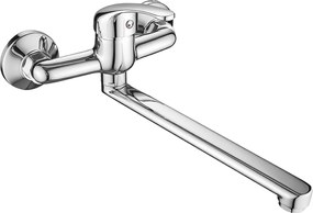 Kuchinox Pedro, nástenná umývadlová/drezová batéria L-268, chrómová, LAV-BQE_080D