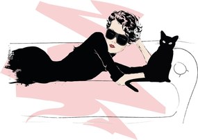 Obraz - Fashion lady (70x50 cm)