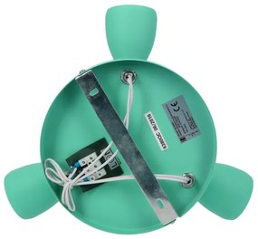 Bodové svietidlo PICARDO 3xE14/40W/230V tyrkysová