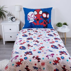 Carbotex Bavlněné obliečky 140x200 + 70x90 cm - Spidey