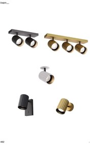 Redo 01-3405 - Bodové svietidlo DELPHI 3xGU10/7W/230V zlaté