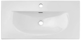Keramické zápustné umyvadlo SKY 3 80 cm matné bílé