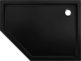 Mexen Flow+, päťuholníková sprchová vanička, pravá, 100 x 90 cm, čierna matná, 46P709010RH