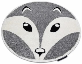 Koberec JOY Fox kruh sivý / krém