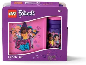 Set fľaše na vodu a boxu na desiatu LEGO® Friends Girls Rock