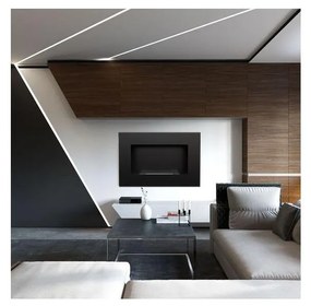 Kratki DELTA/CZARNY/TUV - Vstavaný BIO krb DELTA 40x60 cm 2kW čierna