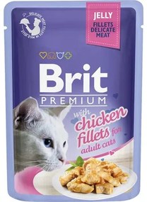 Kapsička pre mačky Brit Premium Chicken Fillets Jelly 85 g