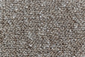 Timzo, Metrážny koberec Bingo 6807, na mieru, šíře 3m,4m,5m, hnedá, filc, obývacia izba