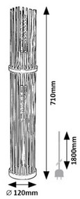 Rabalux 74022 stojacia podlahová lampa Roxas