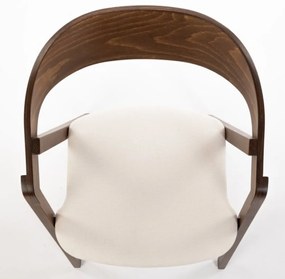 NELL buková drevená stolička beech up walnut