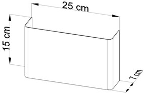 SOLLUX LIGHTING Nástenné svietidlo COPERTURA, 2xG9, 40W, biele