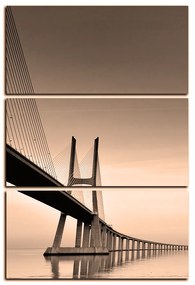 Obraz na plátne - Most Vasco da Gama - obdĺžnik 7245FB (120x80 cm)