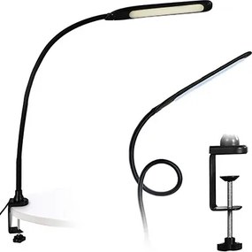 JU Stolná lampa s nastaviteľným ramenom, čierna, interiérová