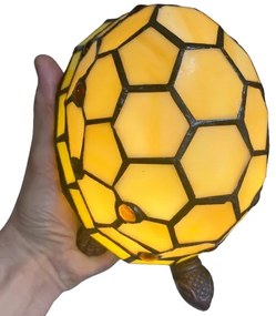 Dekor Tiffany lampa TURTLE HONEY metal glass
