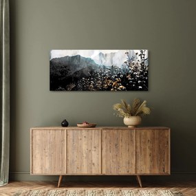 Obraz - Ilustrácie divokých kvetov (120x50 cm)