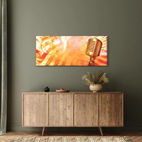 Obraz - Retro mikrofón (120x50 cm)