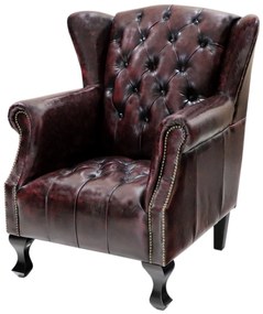 furniture-nabytek.cz - Kožené kreslo Chesterfield