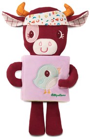 Lilliputiens - textilná knižka so svietiacim obrázkom - kravička Rosalie