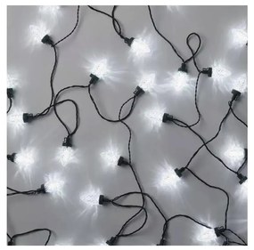 LED Vonkajšia vianočná reťaz 50xLED/8 funkcií 14,8 m IP44 studená biela