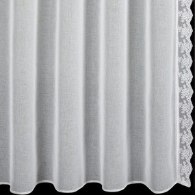 EUROFIRANY ZÁCLONA NA PÁSKE SUZAN, SADA 2KS 140X270 CM BIELA