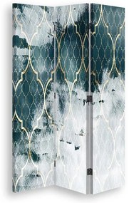 Gario Paraván Marocká ďatelina v tyrkysovej farbe Rozmery: 110 x 170 cm, Prevedenie: Klasický paraván