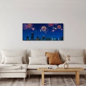 Obraz - Ohňostroj v Miami (120x50 cm)