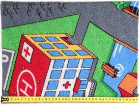 Associated Weavers, Koberec metráž Little Village 90, na mieru, šíře 3m,4m, viacfarebná, filc, detská izba