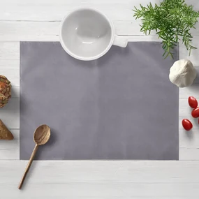 Biante Zamatové prestieranie na stôl Velvet Prémium SVP-013 Sivé 30x40 cm