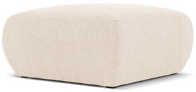 Béžový taburet z textílie bouclé Molino – Micadoni Home