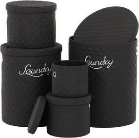 Set piatich košov na prádlo čierny DT3007 BK (5 ks)