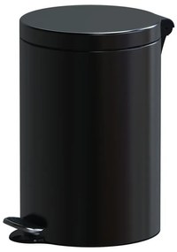 Nášľapný odpadkový kôš, 12 L, lakovaný čierny