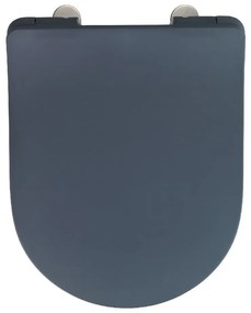 Sivé WC sedadlo Wenko Sedilo Grey, 45,2 × 36,2 cm
