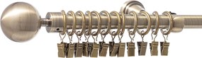Jednoduchá garniža Elegant antique brass160cm