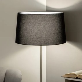 Brilagi - LED stojacia lampa CERIA 1xE27/40W/230V pr. 45 cm čierna/matný chróm