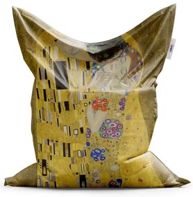 Sablio Sedací vak Bozk - Gustav Klimt - 150x100 cm