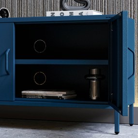 TV stolík na nožičkách ROSA, 1150 x 595 x 400 mm, Modern: tmavomodrá farba