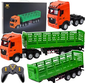Huina Diaľkovo ovládaný RC 1:18 Transport Truck s prívesom