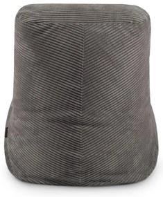 Tmavohnedý menčestrový sedací vak Tube – SLOWDOWN