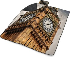 Sablio Plážová deka Clock tower: 200x140 cm