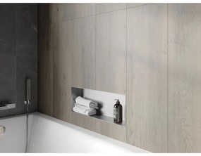 Mexen X-Wall-NR, polička na zapustenie pod obklad bez goliera 60 x 20 cm, oceľová, 1911602010