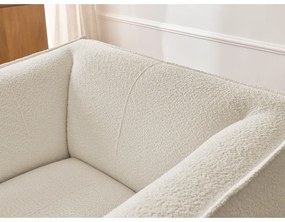 Béžové kreslo z textílie buklé Giorgia – Bobochic Paris